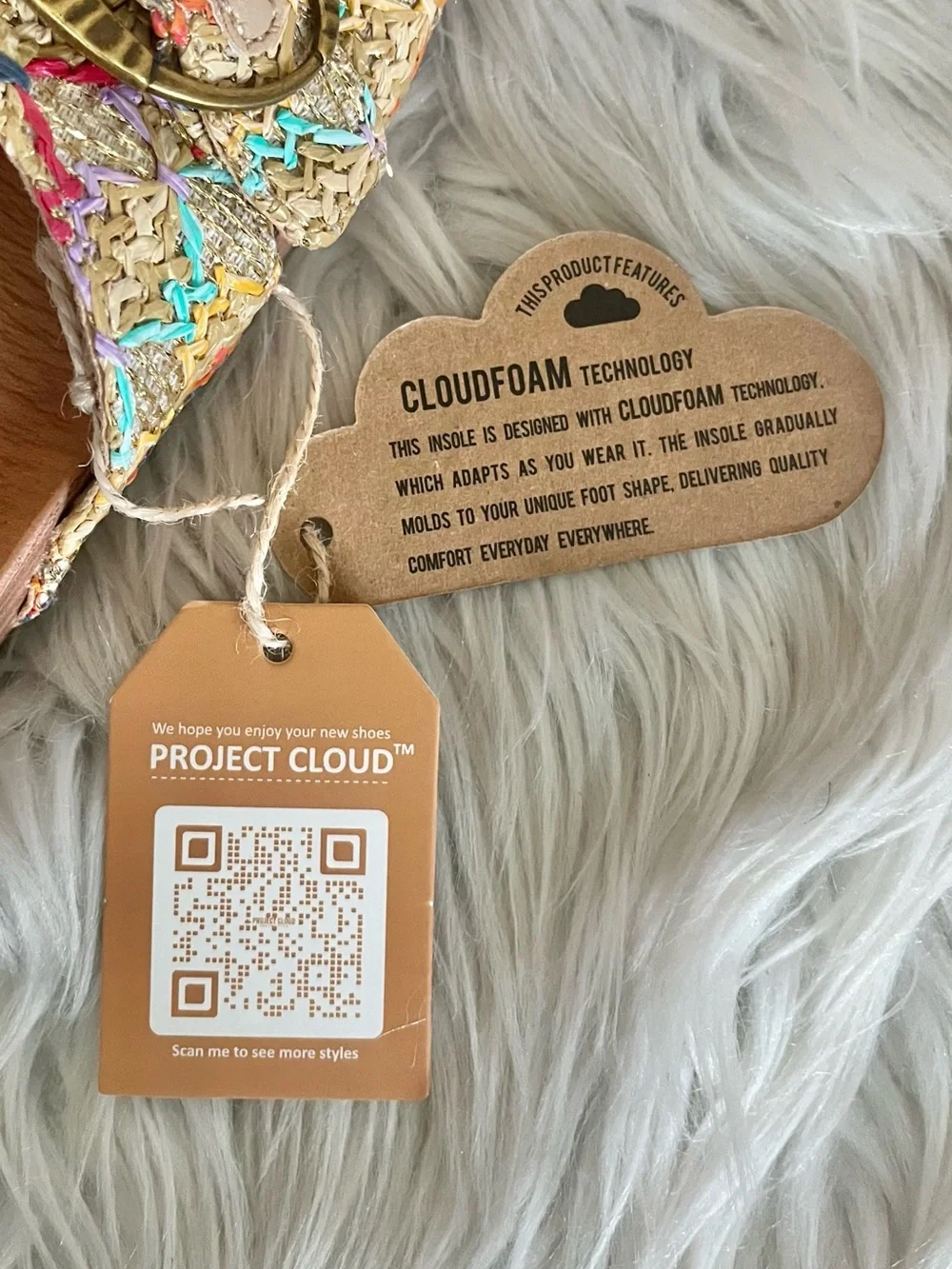 {Project Cloud} Kids Beaming Slip-On Slide Sandals - Youth 13 - NWT